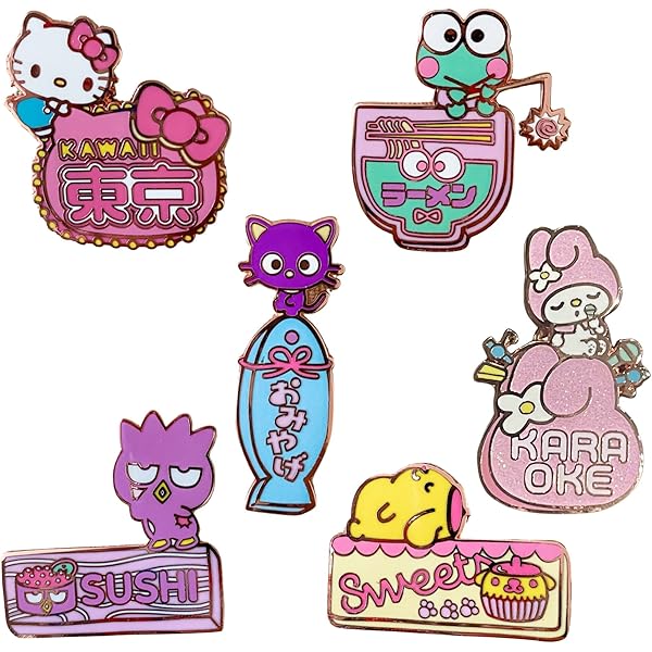 Amazon.com: FiGPiN Hello Kitty 360 Enamel Pin : Clothing